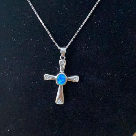 Sterling   silver  necklace/pendant - Picture 1 of 6